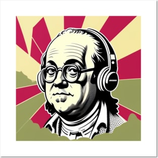 Ben Franklin Music Genius Posters and Art